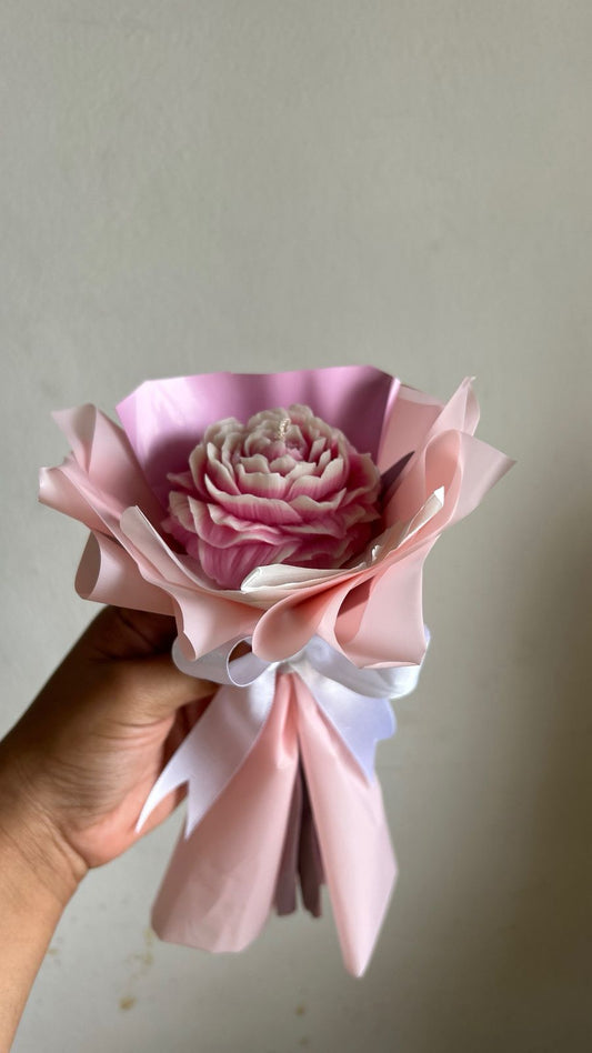 Peony Candle Bouquet