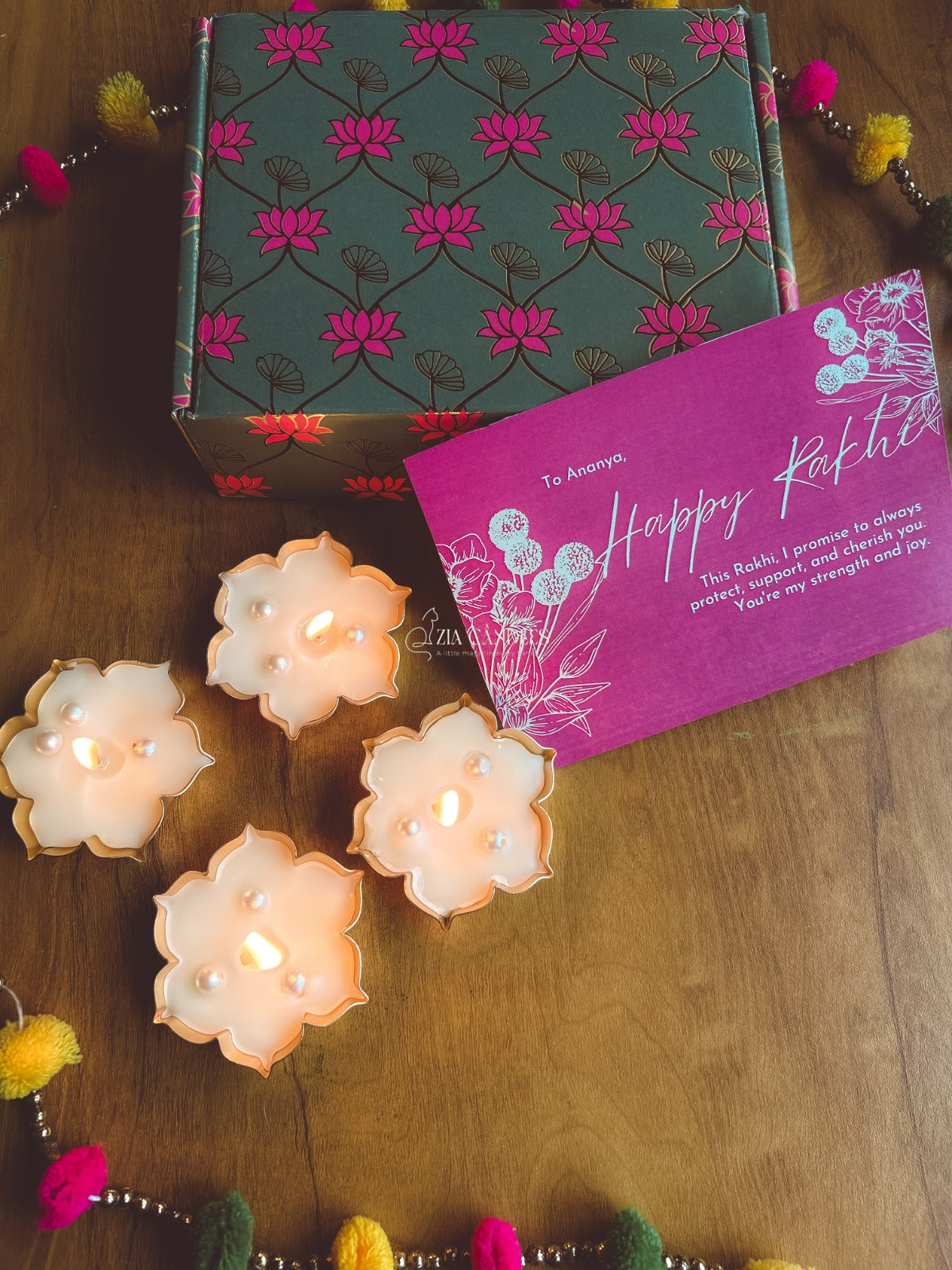 Lotus Urli Candle Hamper (Set of 4)