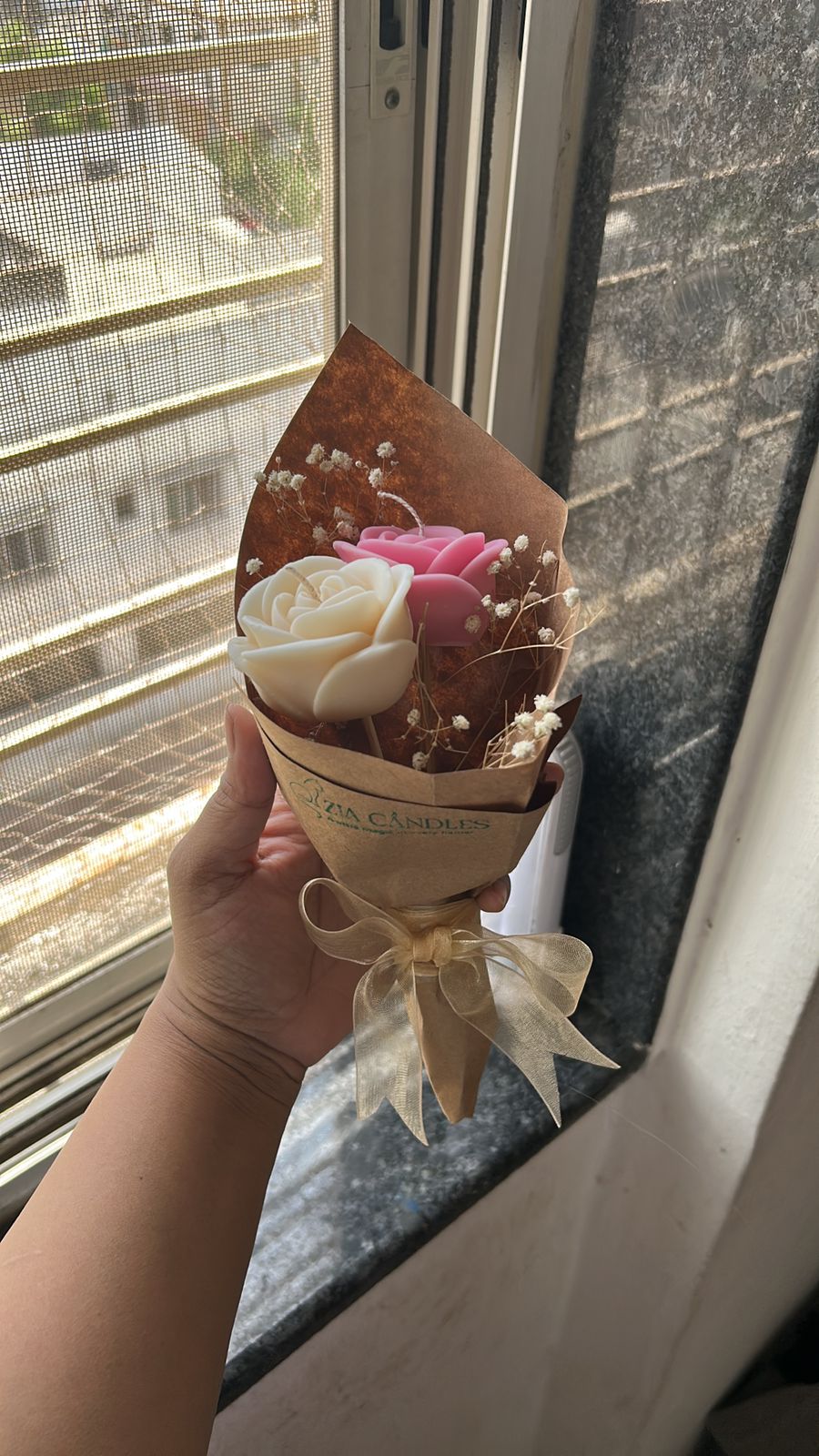 Rose Candle Bouquet