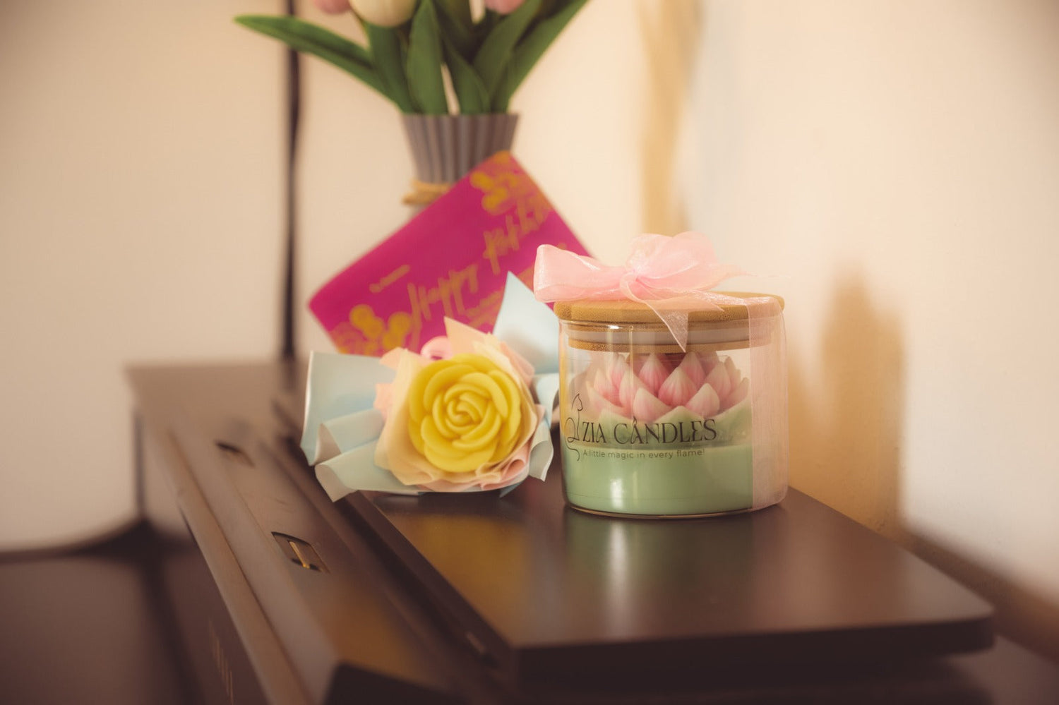 Scented Flower Jar Candles