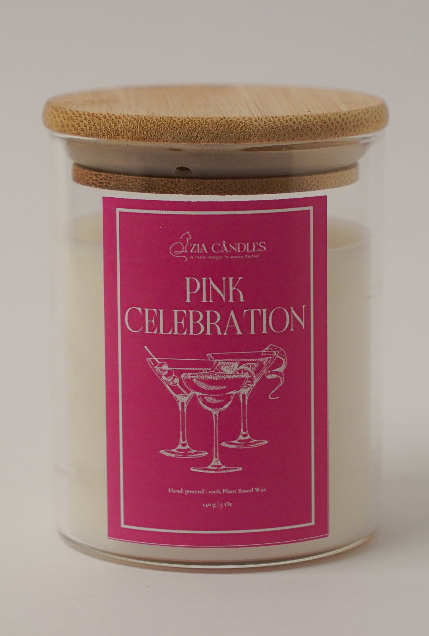 Pink Celebration Scented Jar Candle