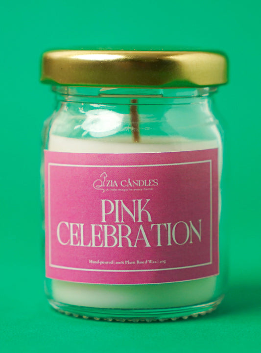 Pink Celebration Mini Scented Jar Candle