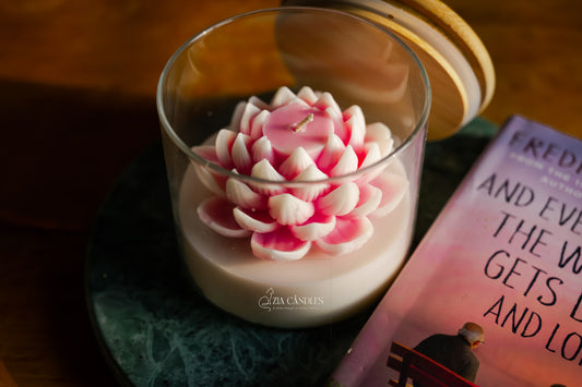 Lotus Bloom Scented Jar Candle