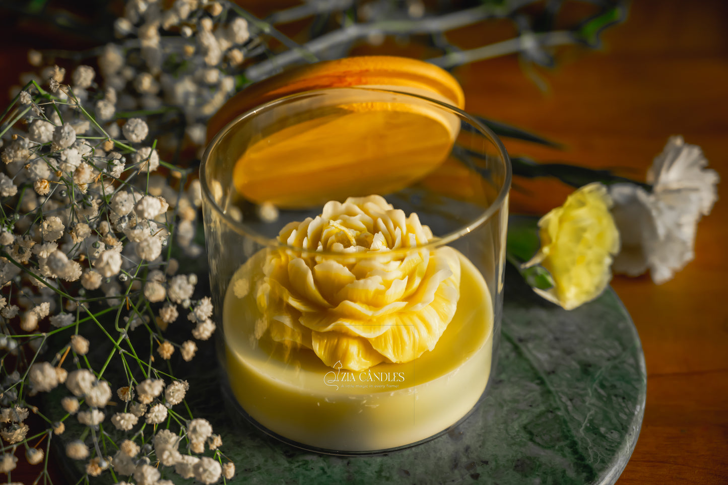 Whispers of Peony Scented Jar Candle