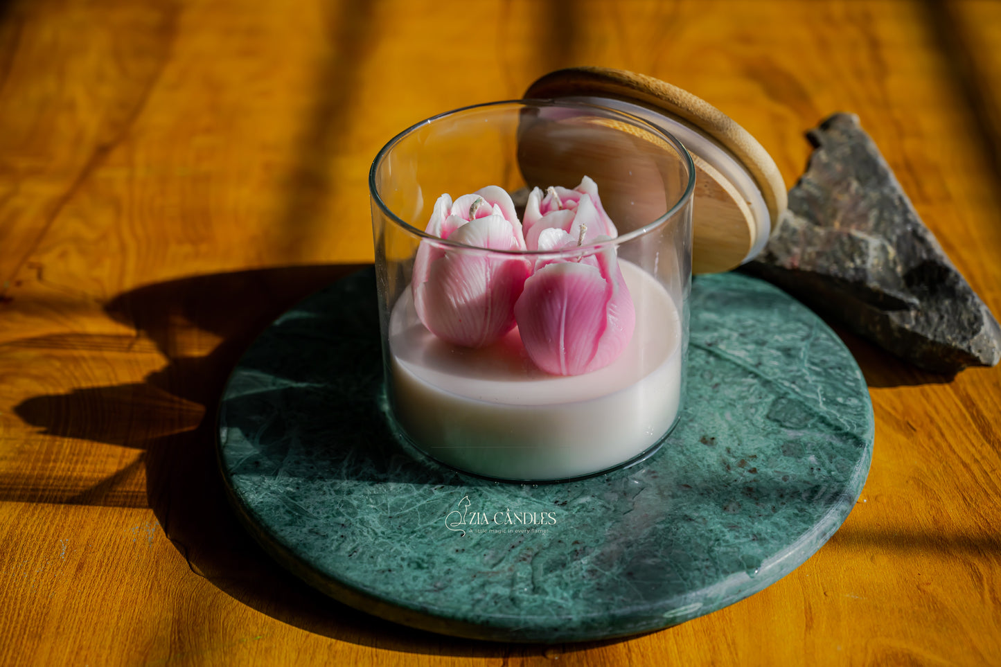 Soft Tulip Scented Jar Candle