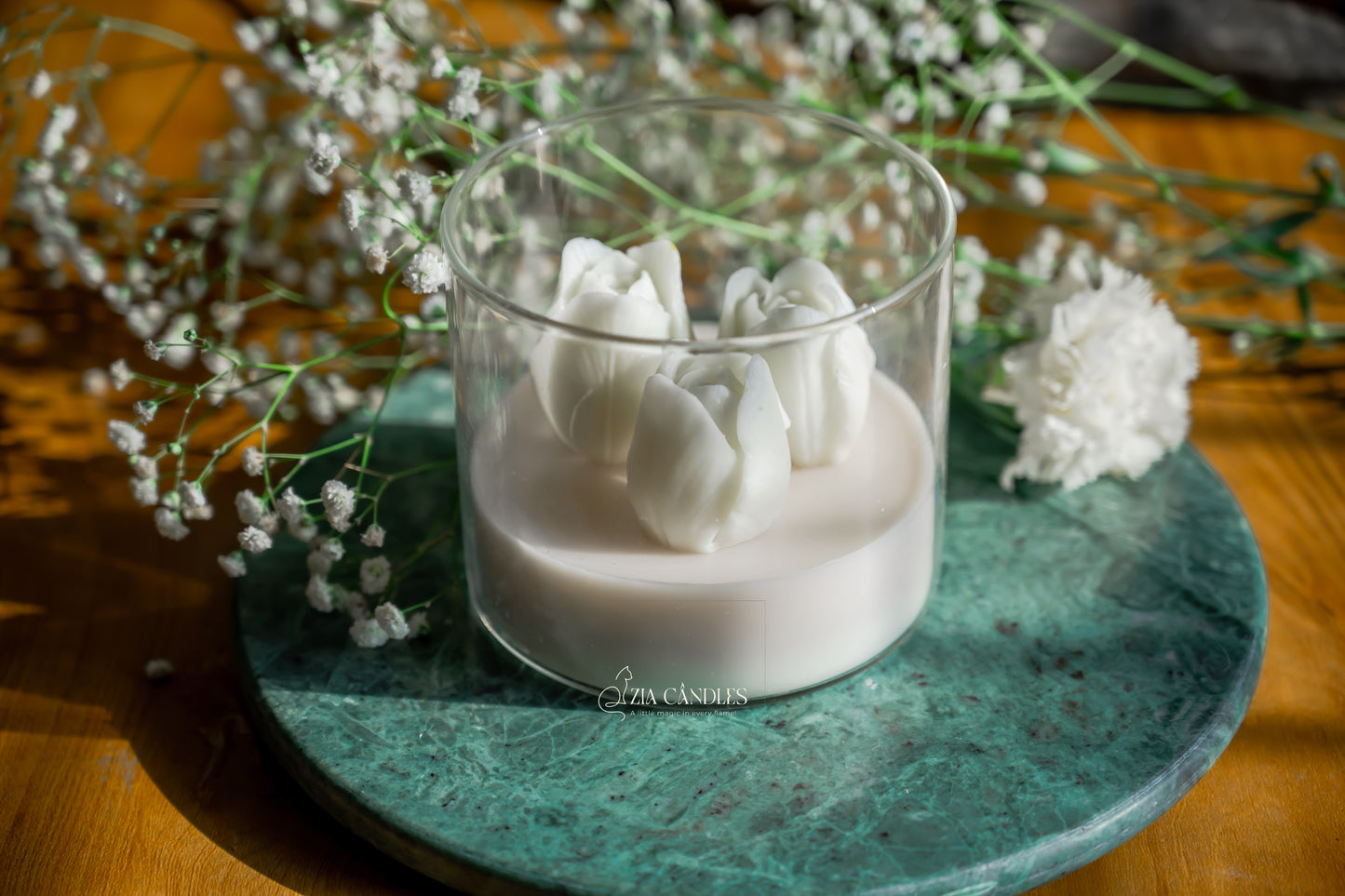 Soft Tulip Scented Jar Candle