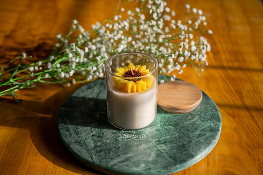 Sunflower Jar Candle